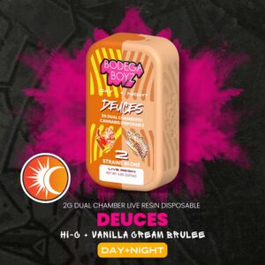 Bodega Boyz 2G Deuces Hi-C & Vanilla Crème Brûlée Live Resin Vape