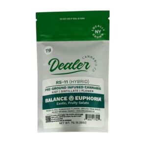 Dealer – Infused Pre-Ground RS-11 Strain (Sungrown) – 7g Flower