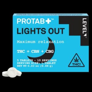 Level Edible – Protab+ Lights Out 5pk – 100mg