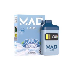 Mad Labs Disposable Vape – Blue Razz – All-in-One Gold Edition 2G