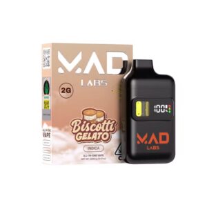 Mad Labs Vape – Biscotti Gelato – All-in-One Gold Edition 2G